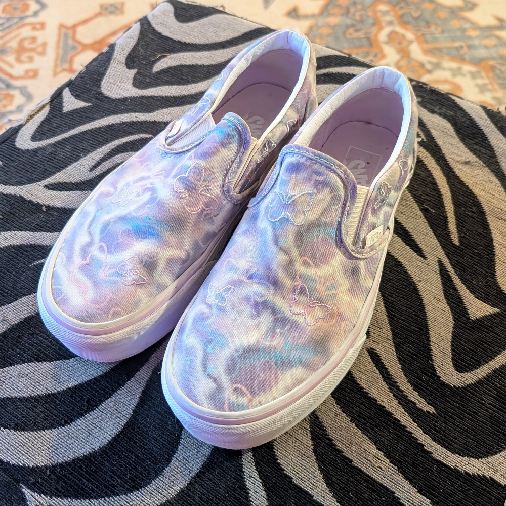 Vans Butterfly Dreams Platform Shoes Limited Edition Size 8.5 Womens